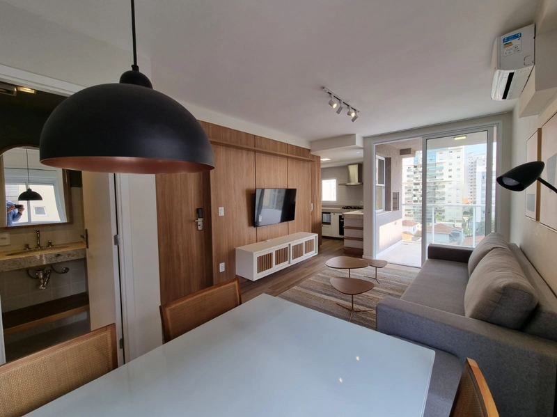 Apartamento a venda ou locação no Cambuí em Campinas, já todo mobiliado, portei: 1ª foto da galeria de imagens do imóvel