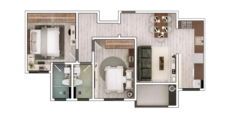 Apartamento para Venda em Vinhedo / SP no bairro Santa Claudina: 21ª foto da galeria de imagens do imóvel