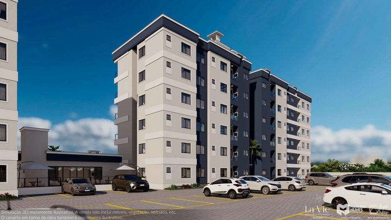 Apartamento com 2 dormitórios sendo 1 suíte e 1 vaga de garagem: 3ª foto da galeria de imagens do imóvel