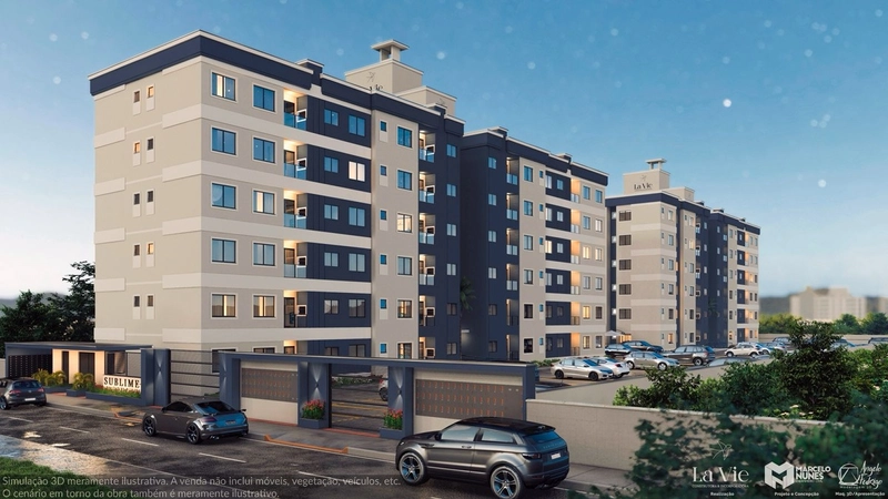 Apartamento com 2 dormitórios sendo 1 suíte e 1 vaga de garagem: 2ª foto da galeria de imagens do imóvel