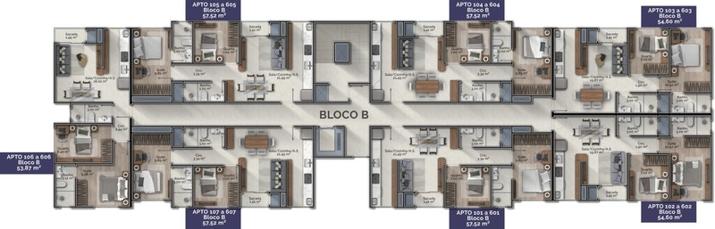 Apartamento com 2 dormitórios sendo 1 suíte e 1 vaga de garagem: 9ª foto da galeria de imagens do imóvel