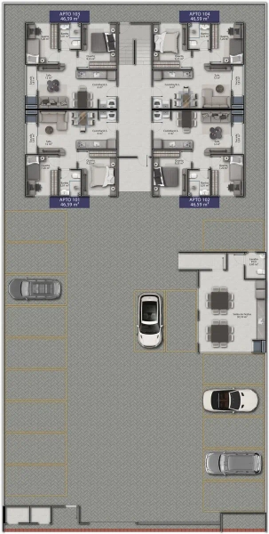 Apartamento 2 dormitórios com 1 vaga: 8ª foto da galeria de imagens do imóvel