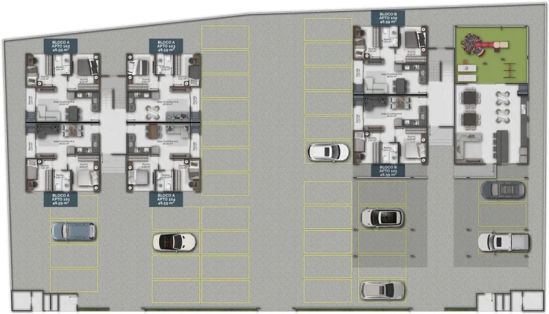 Apartamento de 2 dormitórios e 1 vaga: 3ª foto da galeria de imagens do imóvel