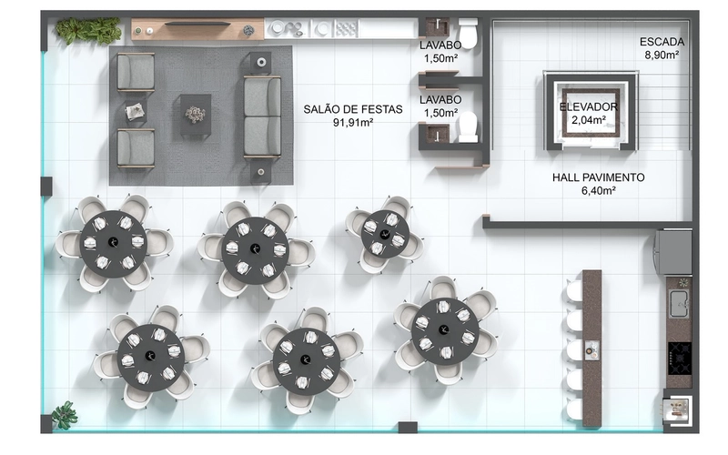 Apartamento de 1 dormitório em Portobelo: 16ª foto da galeria de imagens do imóvel