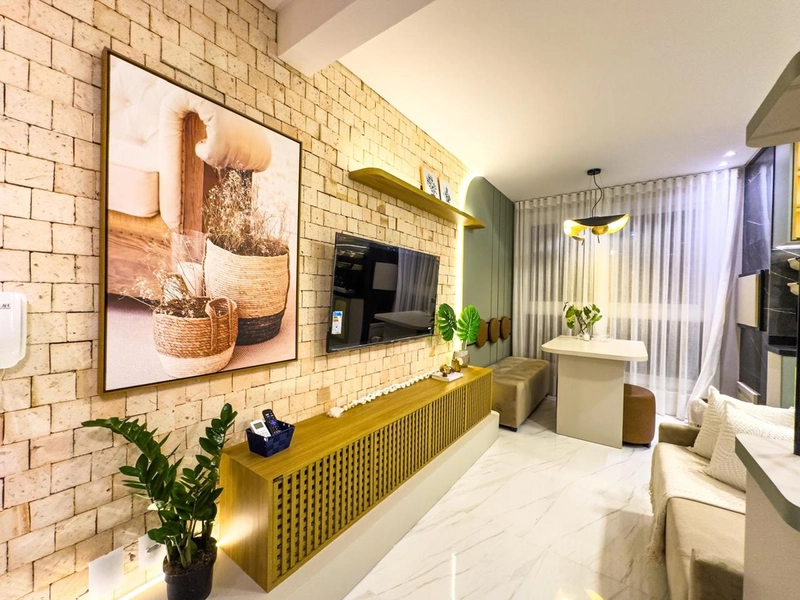 Lindo Foft mobiliado e decorado