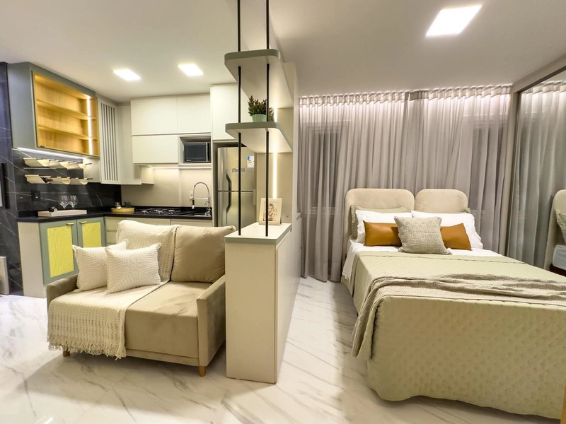 Lindo Foft mobiliado e decorado: 25ª foto da galeria de imagens do imóvel