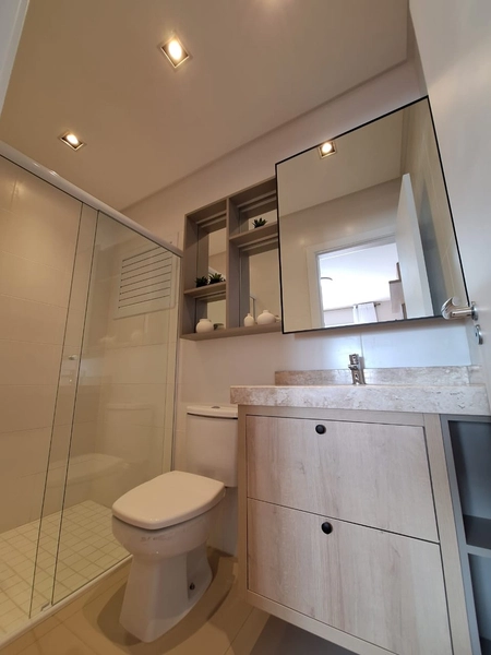 APTO FRENTE PRAÇA DECORADO , BOX DUPLO , Á 1 QUADRA DO MAR: 14ª foto da galeria de imagens do imóvel