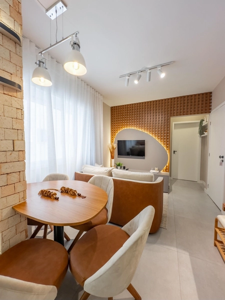 Apartamento finamente mobiliado e decorado ao lado de Praça: 9ª foto da galeria de imagens do imóvel