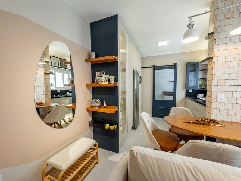 Apartamento finamente mobiliado e decorado ao lado de Praça: 21ª foto da galeria de imagens do imóvel