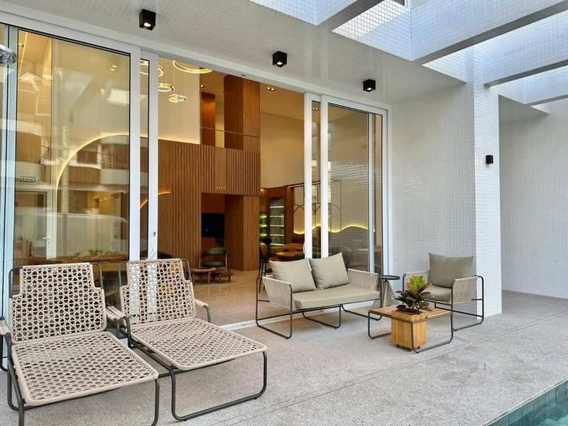 Apartamento mobiliado e decorado de frente: 43ª foto da galeria de imagens do imóvel