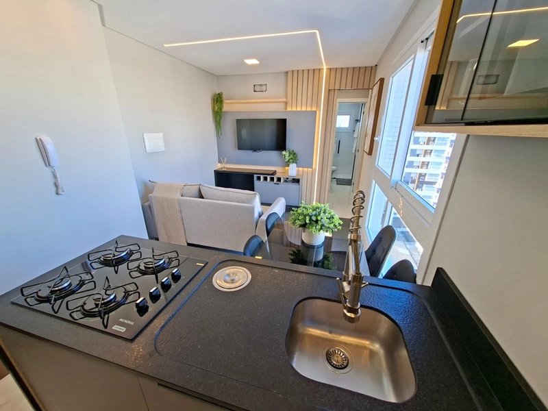 LUXO DE 1 DORM. MOBILIADO, PRÉDIO COM ROOFTOP, PISCINA, INFRA.: 8ª foto da galeria de imagens do imóvel