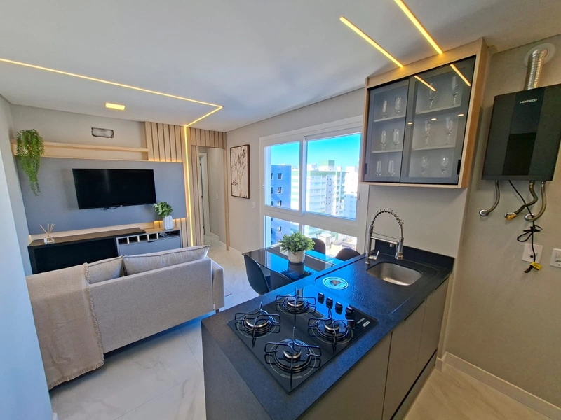 LUXO DE 1 DORM. MOBILIADO, PRÉDIO COM ROOFTOP, PISCINA, INFRA.: 7ª foto da galeria de imagens do imóvel