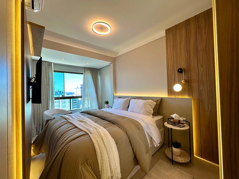 VISTA PARA O MAR! APTO. AMPLO, MOBILIADO E DECORADO, PREDIO COM INFRA!: 19ª foto da galeria de imagens do imóvel