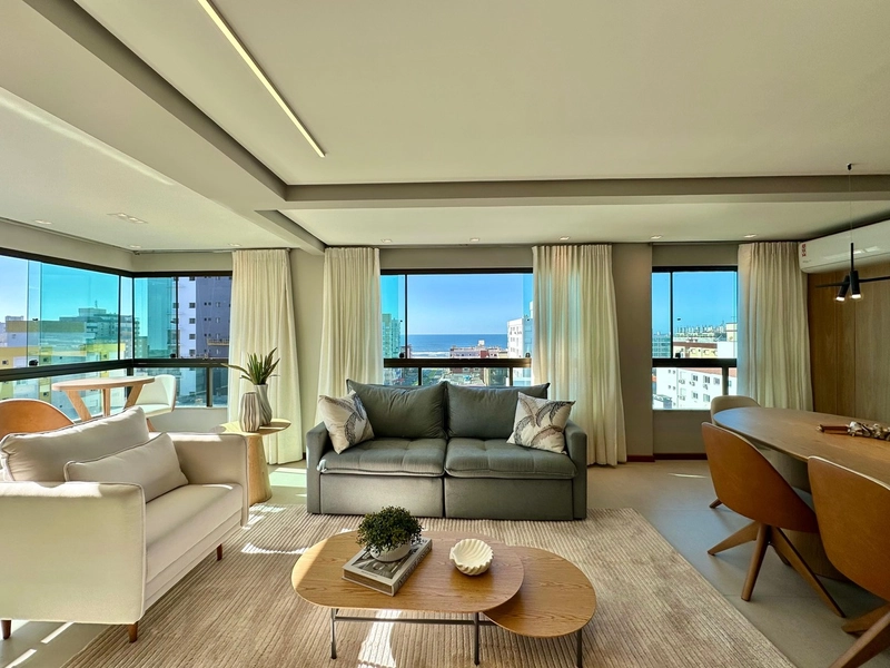 VISTA PARA O MAR! APTO. AMPLO, MOBILIADO E DECORADO, PREDIO COM INFRA!: 5ª foto da galeria de imagens do imóvel