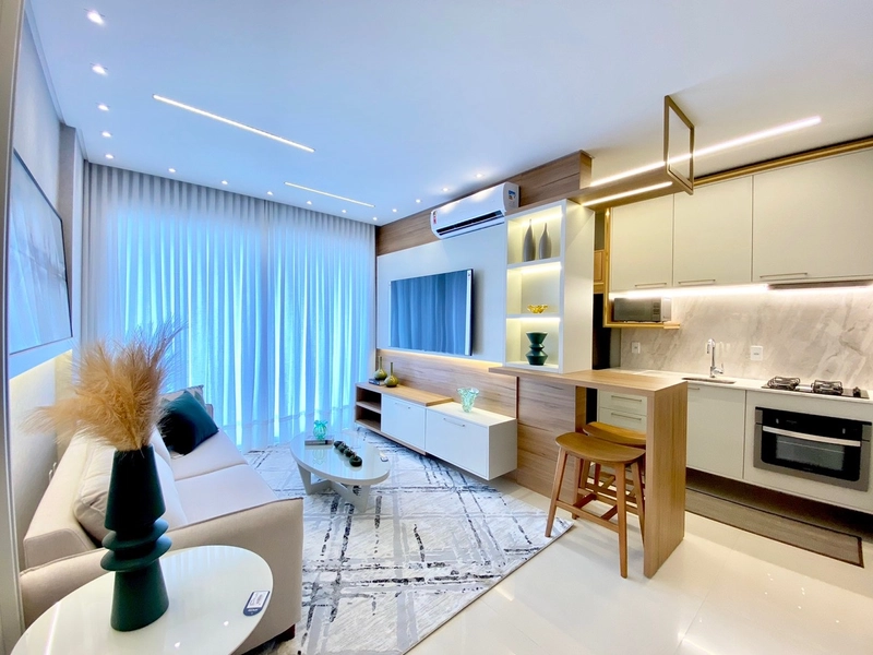 60X !NAVEGANTES, DE FRENTE COM VISTA, ANDAR ALTO! MOBILIADO E DECORADO: 11ª foto da galeria de imagens do imóvel