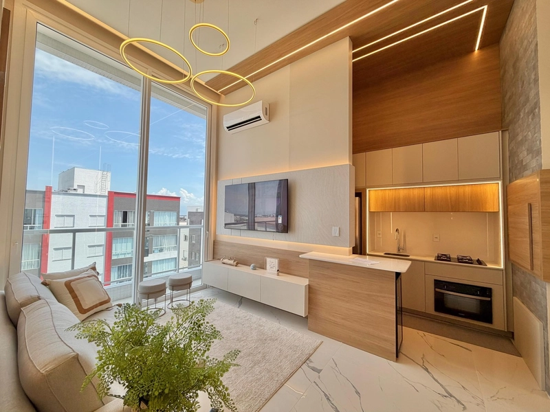 84x DIRETO! NAVEGANTES, MOBILIADO E DECORADO, DE FRENTE COM VISTA!