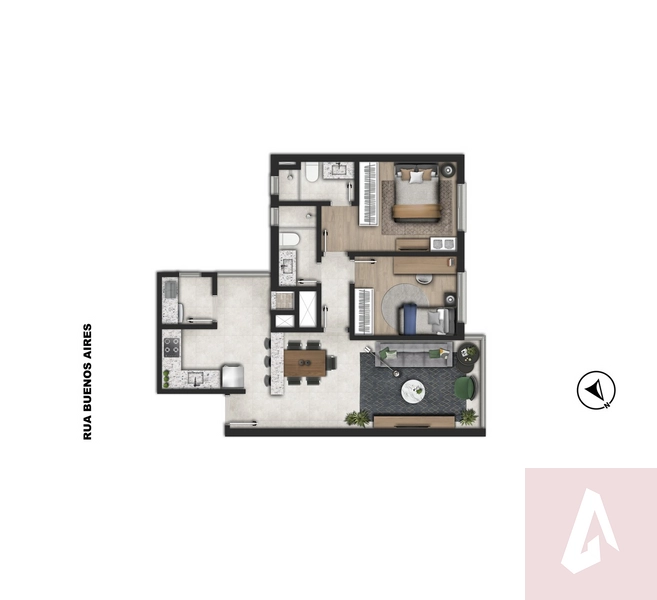 Apartamento em Porto Alegre: 12ª foto da galeria de imagens do imóvel