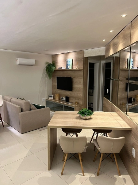 APARTAMENTO TODO MOBILIADO E DECORADO EM PREDIO CLASSE A: 2ª foto da galeria de imagens do imóvel