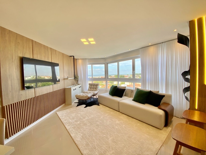 Apartamento de 4 dormitorios 4 suites, vista para o mar e serra.: 3ª foto da galeria de imagens do imóvel