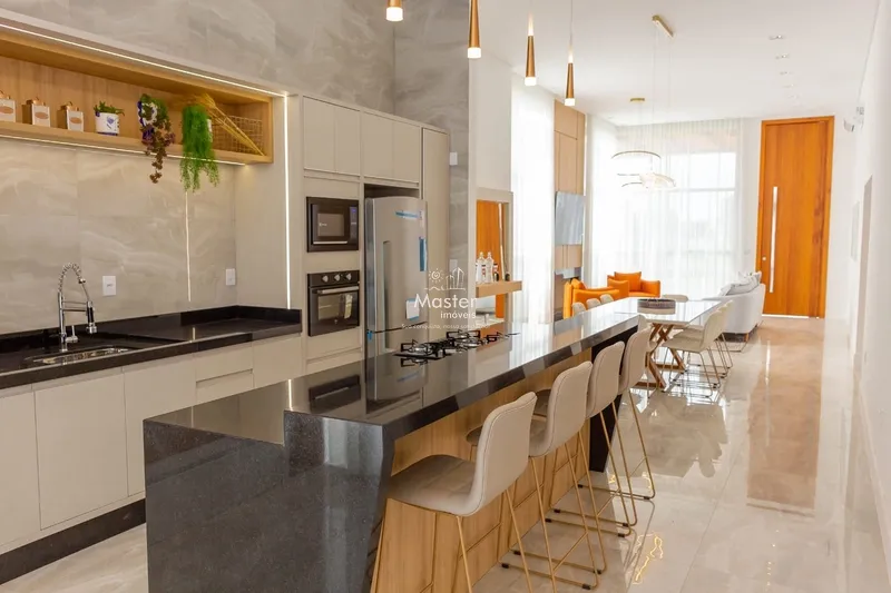 Casa térrea com 4 suítes mobiliada e decorada em condomínio fechado: 6ª foto da galeria de imagens do imóvel