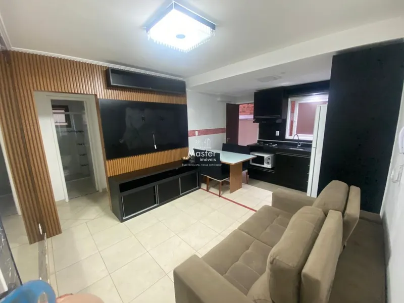 Excelente apartamento de 1 dormitorio mobiliado com box e sacada: 2ª foto da galeria de imagens do imóvel