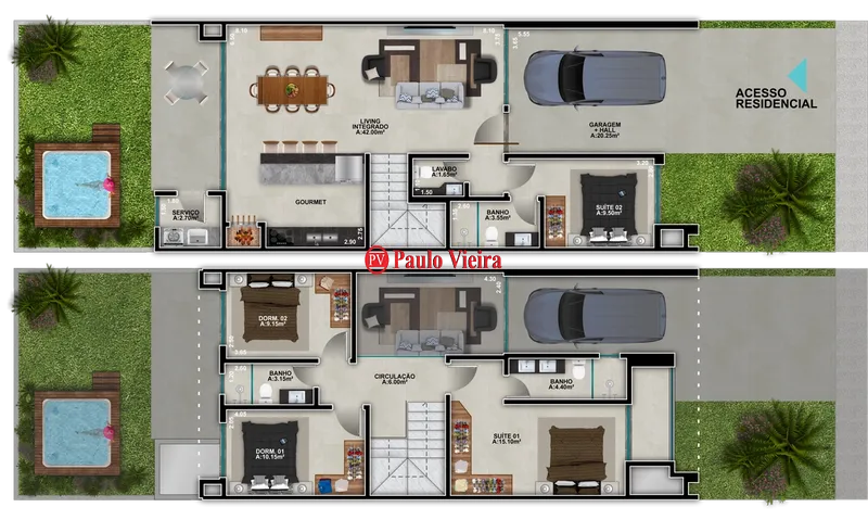 XANGRI-LÁ -  DUPLEX  2, FRENTE ALAMEDA: 3ª foto da galeria de imagens do imóvel