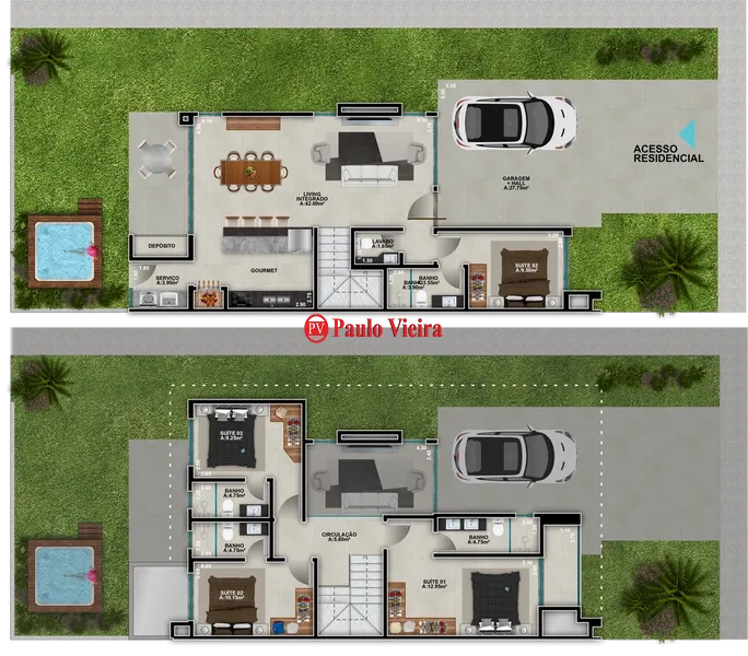 XANGRI-LÁ -  DUPLEX  2, FRENTE ALAMEDA: 2ª foto da galeria de imagens do imóvel