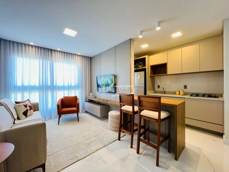 Apartamento Mobiliado com Vista Privilegiada para a Lagoa e Serra: 3ª foto da galeria de imagens do imóvel
