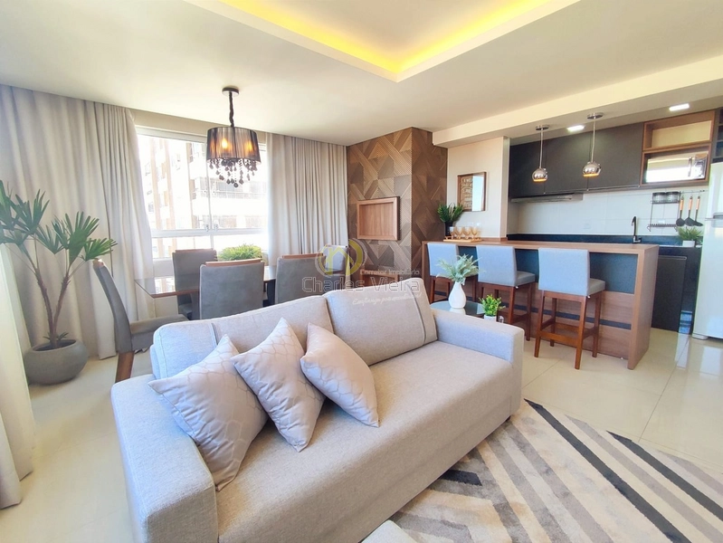 Mobiliado, decorado pronto pra morar! Apartamento na praia vista p Mar