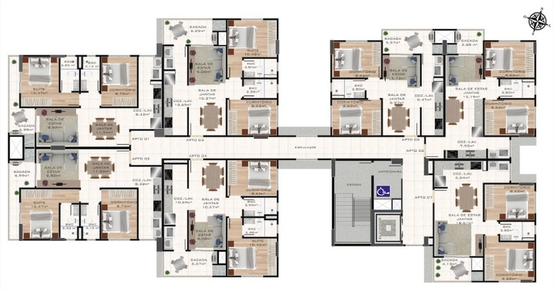 Apartamento 2 quartos (com suíte) no bairro Paraíso -: 15ª foto da galeria de imagens do imóvel
