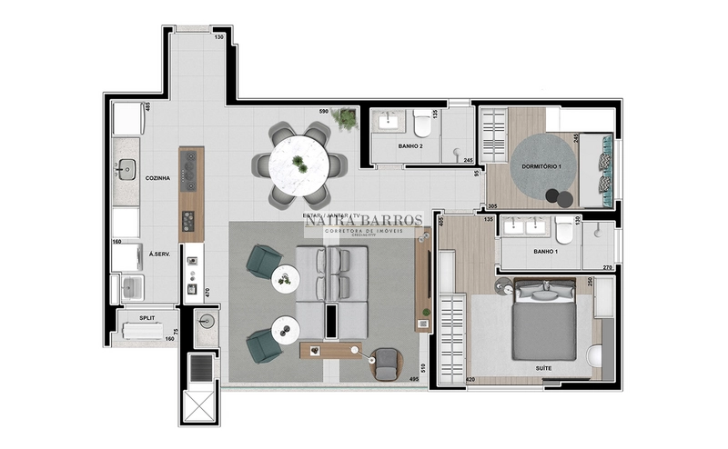 Apartamento Muv-in - Caranda Bosque: 14ª foto da galeria de imagens do imóvel