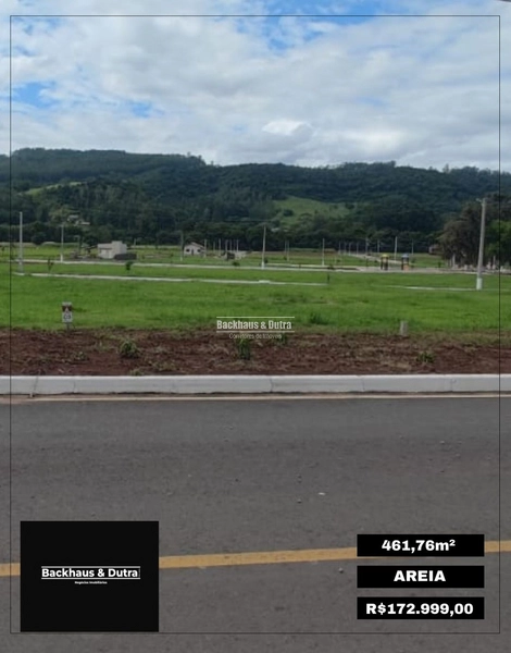 Rolante - Terreno frente duas ruas 461,76m2 - Areia: 1ª foto da galeria de imagens do imóvel