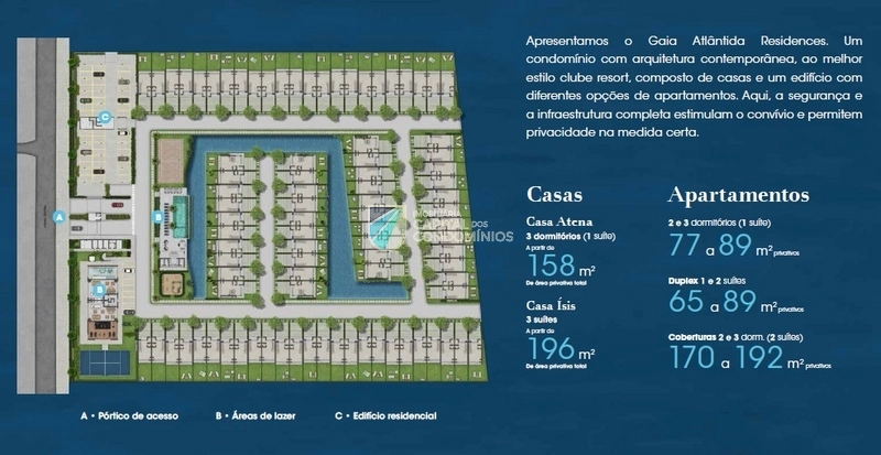 Sobrado 3 dormitórios, 1 suíte, 2 vagas, 158m² no bairro Gaia Atlântida Residences em Xangri-lá para Comprar