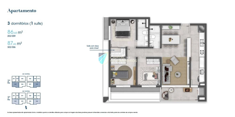 Apartamento em Atlântida: 16ª foto da galeria de imagens do imóvel