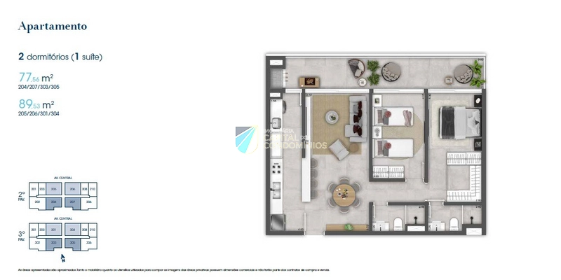 Apartamento em Atlântida: 15ª foto da galeria de imagens do imóvel