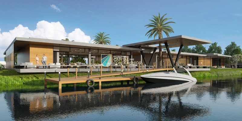 Terreno frente leste e beira lago no condomínio Duo Nautic Life: 14ª foto da galeria de imagens do imóvel