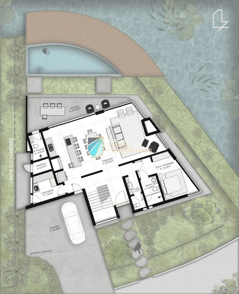 Terreno beira lago diferenciado no condomínio Zen: 11ª foto da galeria de imagens do imóvel