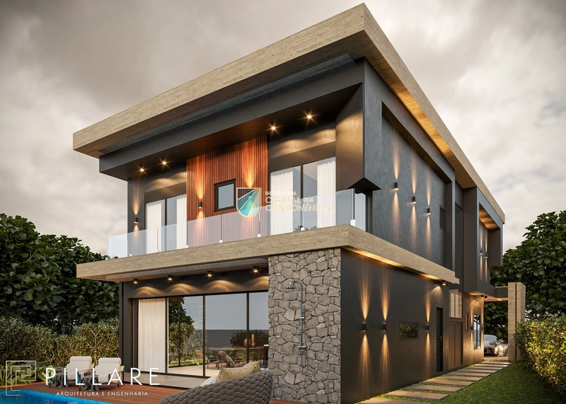 Casa mobiliada, decorada e com piscina no condomínio Amare: 3ª foto da galeria de imagens do imóvel