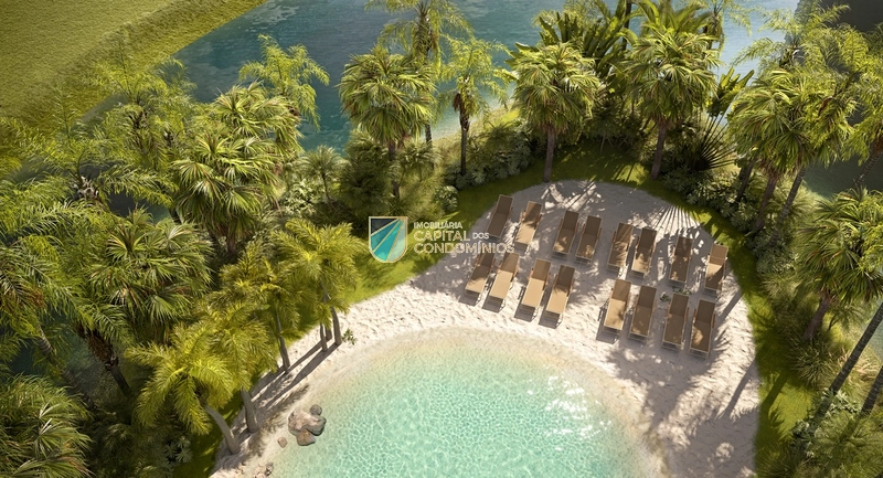 Terreno beira lago a venda no condomínio RARO