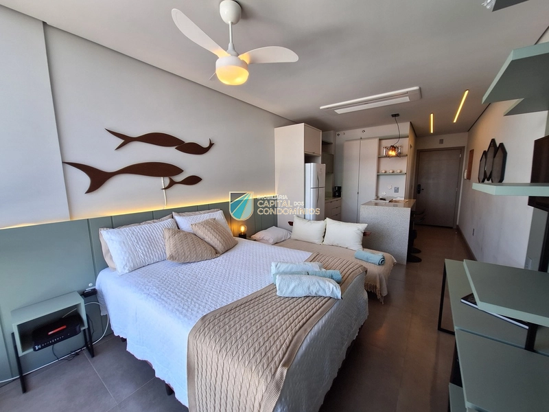 Loft mobiliado e decorado no centro de Atlântida