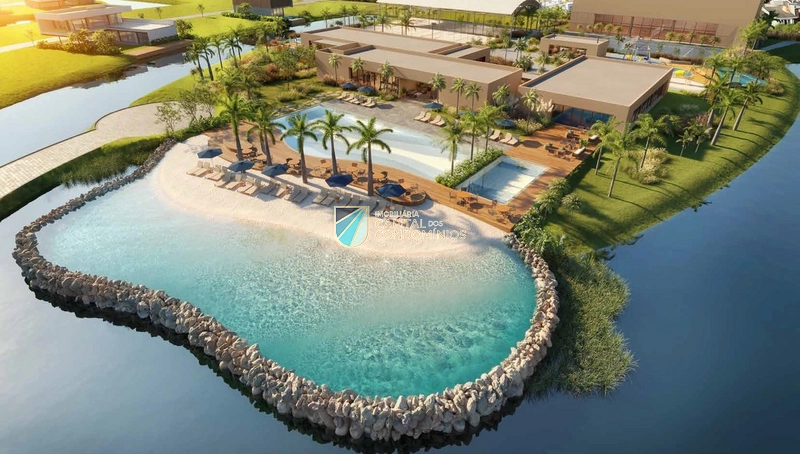 Lote beira lago no condomínio Península: 1ª foto da galeria de imagens do imóvel