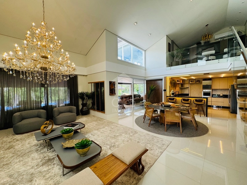 Mansão de luxo com 4 suítes, piscina e lago condomínio Green Valley: 1ª foto da galeria de imagens do imóvel
