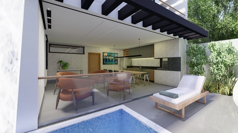 Casa com 4 quartos e piscina no Condomínio Verana em Marília-SP.: 7ª foto da galeria de imagens do imóvel