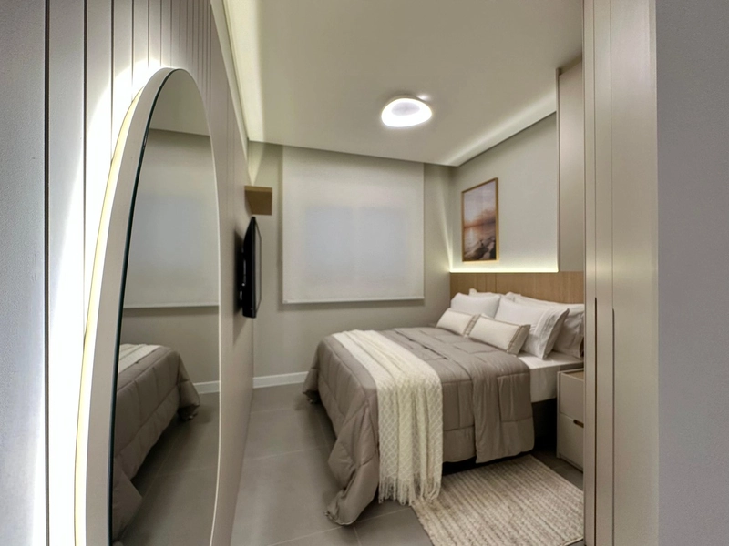 Apartamento 2 Dormitórios mobiliado,  decorado e de frente: 13ª foto da galeria de imagens do imóvel