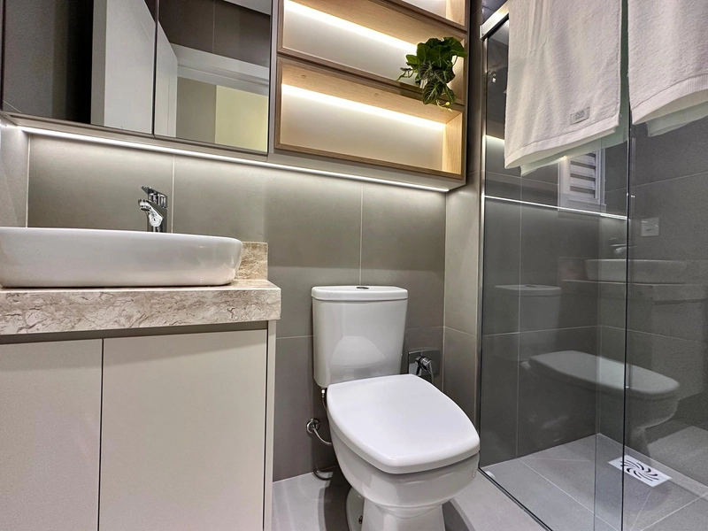 Apartamento 2 Dormitórios mobiliado,  decorado e de frente: 16ª foto da galeria de imagens do imóvel