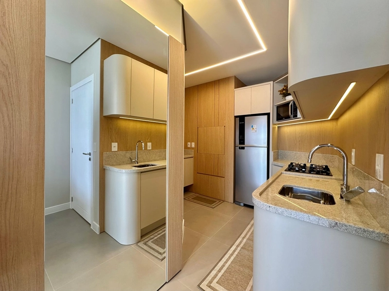 Apartamento 2 Dormitórios mobiliado,  decorado e de frente: 7ª foto da galeria de imagens do imóvel