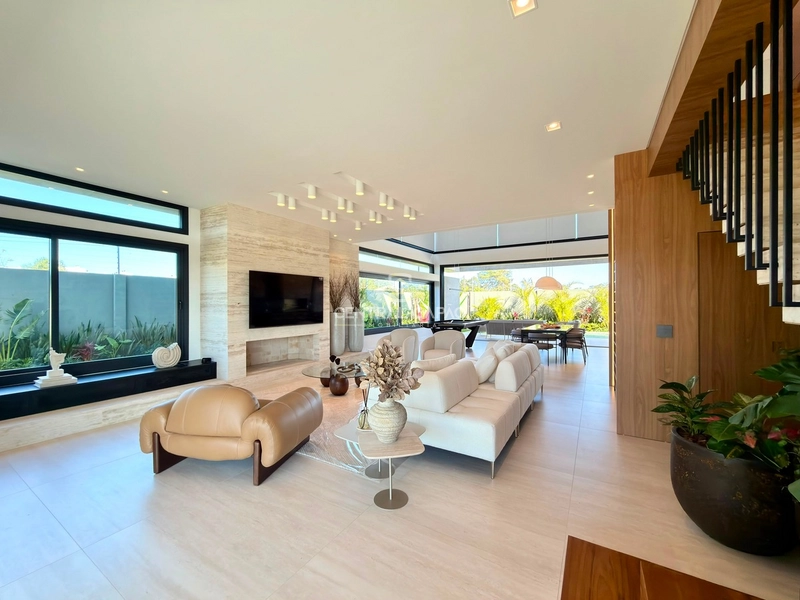 Casa 5 suítes mobiliada e decorada no condomínio Lótus: 2ª foto da galeria de imagens do imóvel