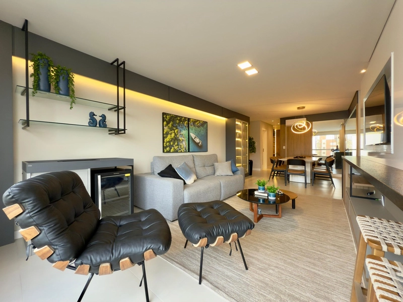 Apartamento com 3 suítes mobiliado e decorado em Capão da Canoa: 8ª foto da galeria de imagens do imóvel