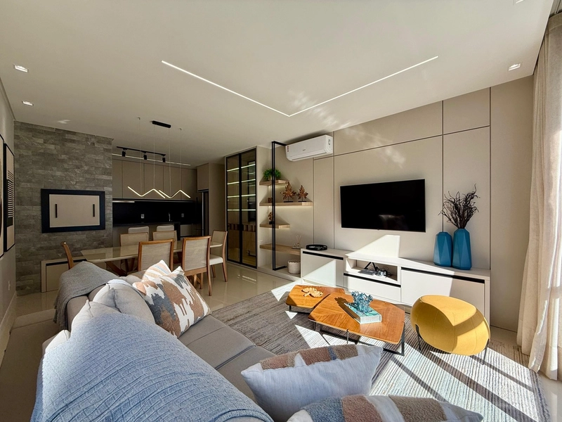 Apartamento 3 suítes, mobiliado e decorado, bairro Navegantes em Capão