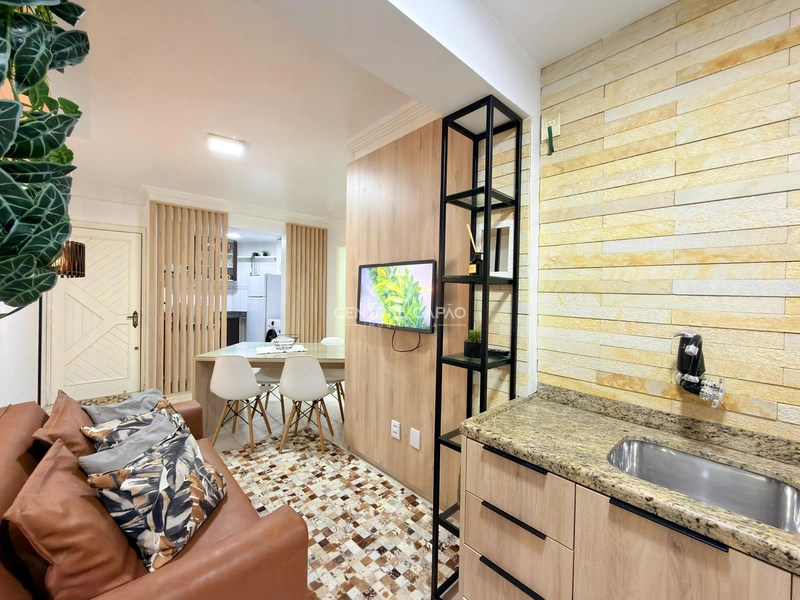 Apartamento 1 dormitório à venda na beira mar de Capão da Canoa